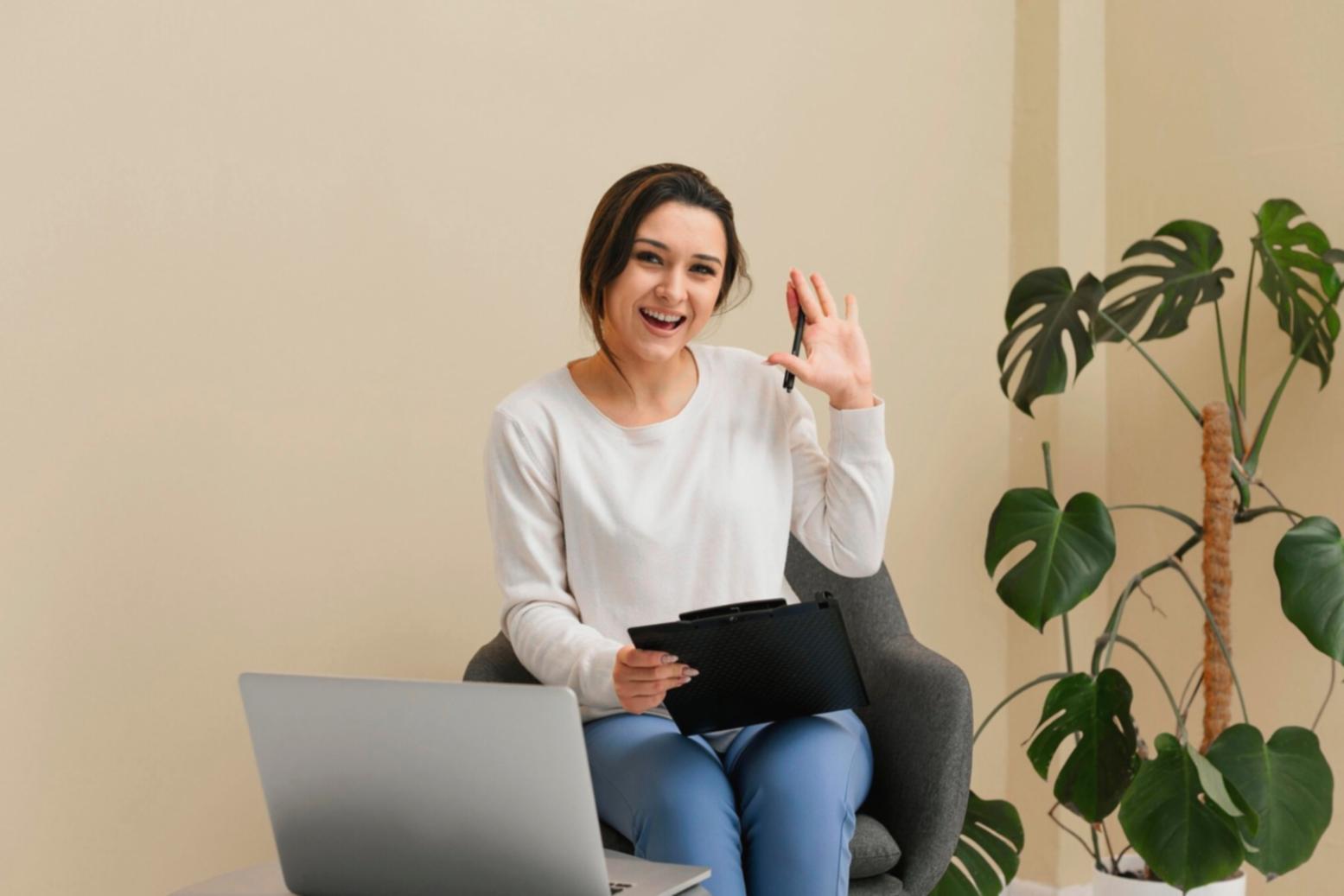 Business planning session with financial documents and strategic planning materials