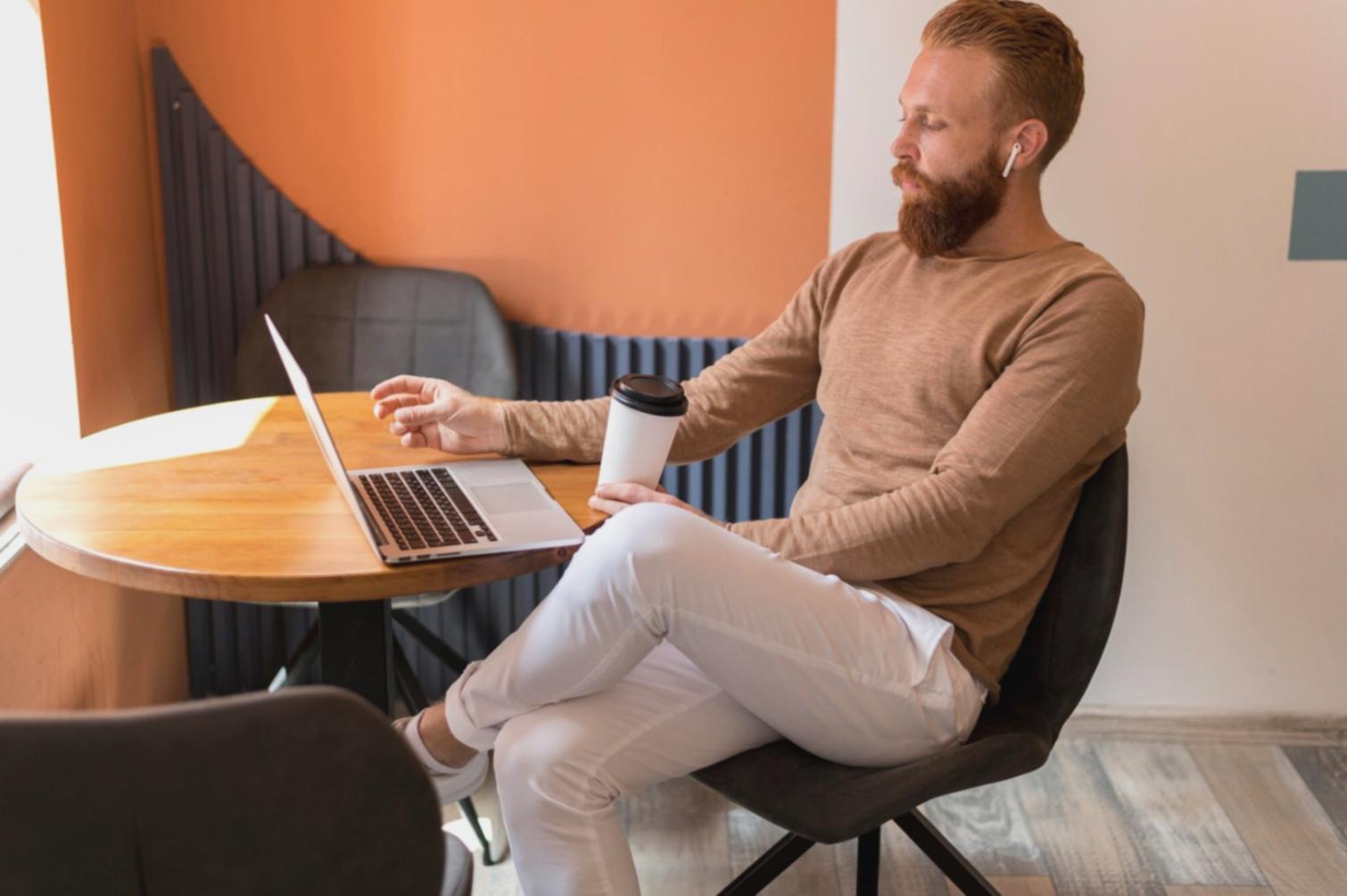 Financial planning workspace with charts, calculators, and strategic planning documents